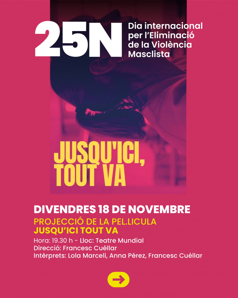 Novembre contra la violència: ampli ventall d’activitats programades amb motiu del 25N