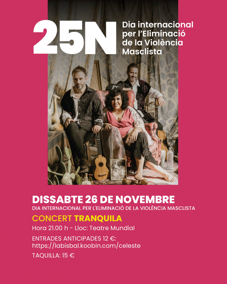 Novembre contra la violència: ampli ventall d’activitats programades amb motiu del 25N