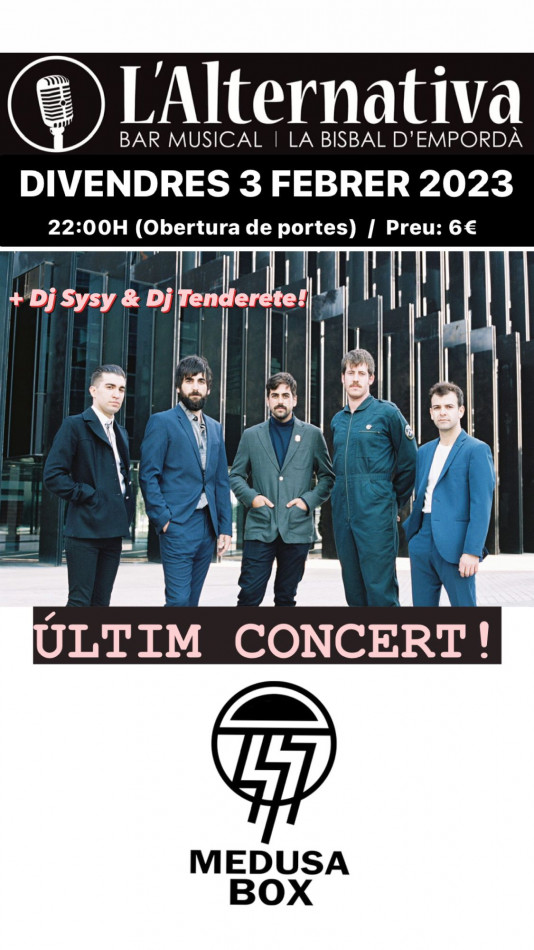 El grup Medusa Box fa el concert de comiat a la Bisbal d’Empordà