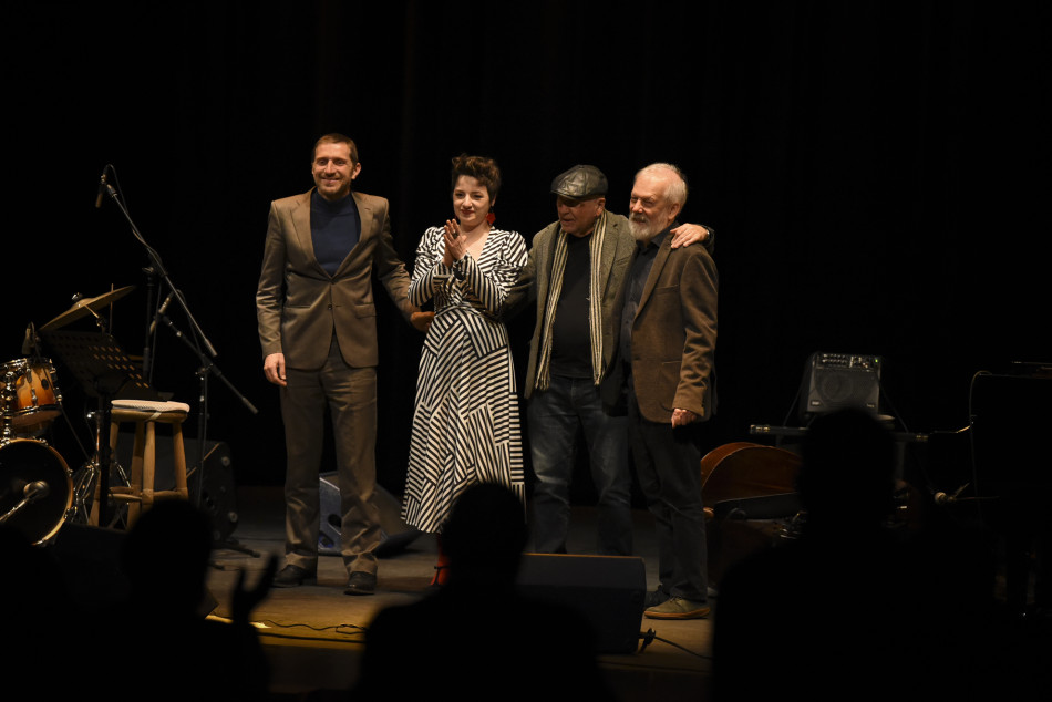 Imatges del concert de presentació de 'En la Orilla del Mundo' d'Ignasi Terraza Trio & Pepa Niebla al Teatre Mundial