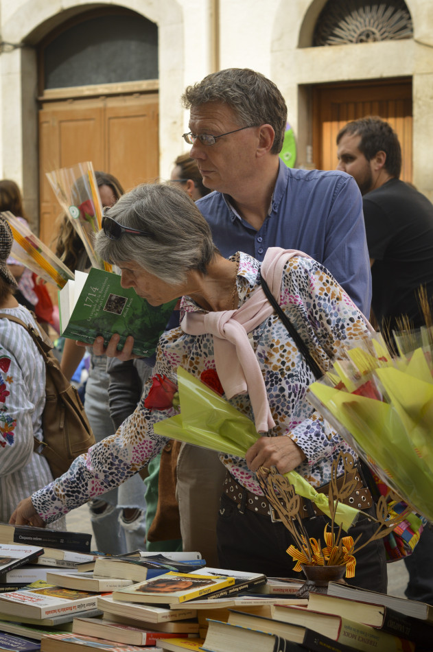 La Diada de Sant Jordi 2023 a la Bisbal d'Empordà en imatges