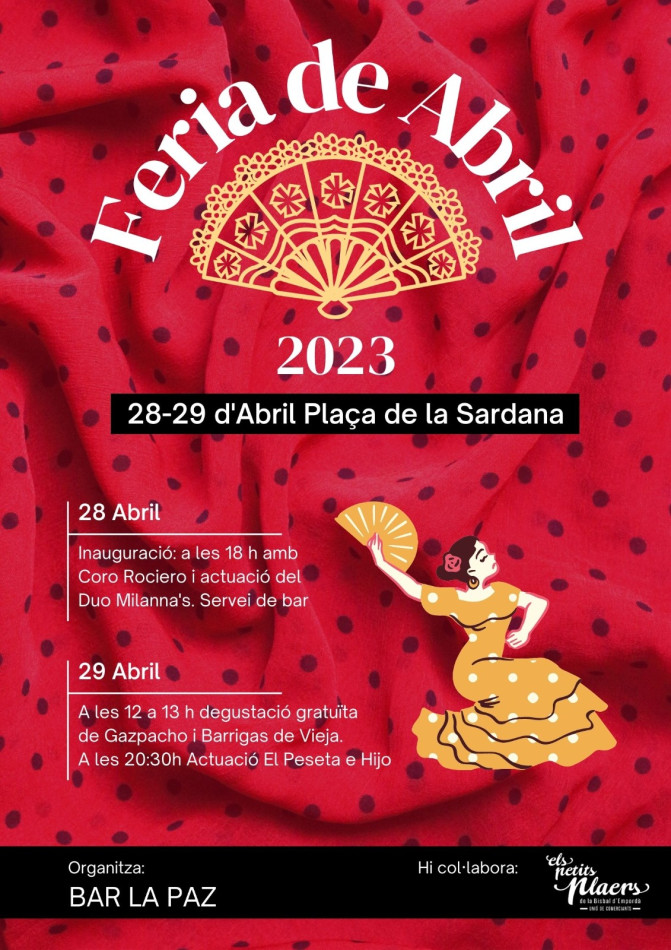 Cap de setmana bisbalenc de Feria de Abril i de Festa de Recuperació dels Llaços d’Agermanament amb Cuevas Bajas