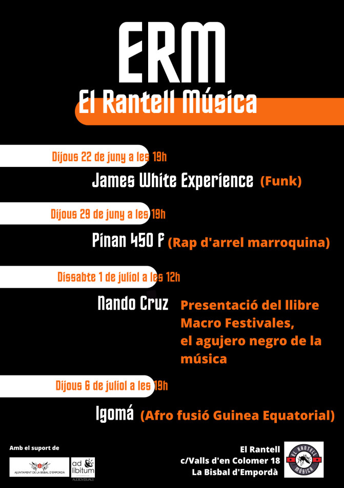 Neix El Rantell Música amb tres concerts gratuïts i una presentació de llibre al carrer Valls d’en Colomer de la Bisbal