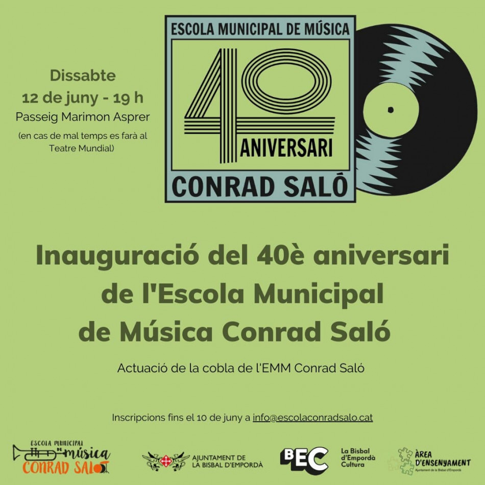 L’Escola Municipal de Música Conrad Saló celebra el seu 40è aniversari