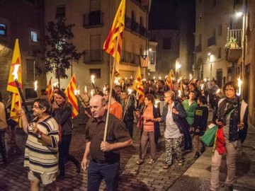 Diada 11 setembre. Marxa de torxes