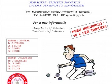 XV Concurs social de Petanca