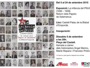 Inauguració de l'exposició "La infància del PSUC (1936-1939). Retorn dels papers de Salamanca