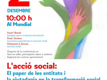 Un pla d'acció social per la Bisbal. Jornada oberta a la ciutadania