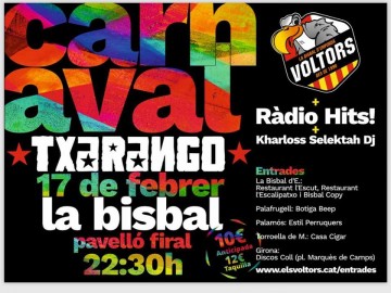 Festa de Carnestoltes. Txarango + Radio Hits + Kharloss Selektah dj