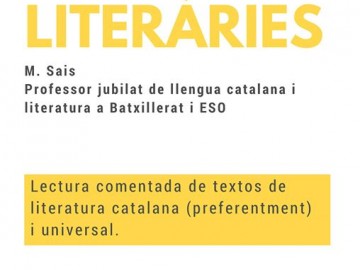 Xerrades literàries a càrrec de Marià Sais