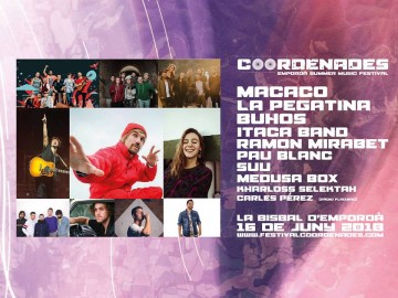 Festival Coordenades. La Pegatina, Macaco, Medusa Vox, Itaca Band, Buhos, Ramon Mirabet...