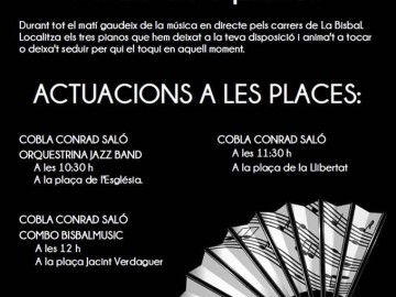 Dia de la música: Bisbalmusic, Orquestrina jazzband i Cobla Conrad Saló