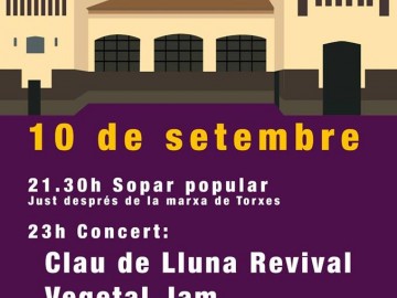 Va de Folk. Sopar popular + Clau de Lluna Revival + Vegetal Jam