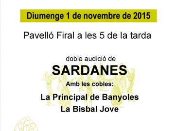 Doble audició de sardanes amb les cobles La Principal de Banyoles i La Bisbal Jove