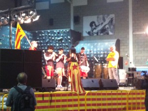 Arribada de la Flama del Canigó. Lectura manifest