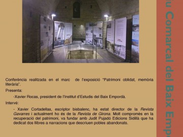 Xerrada. La Bisbal i els escriptors bisbalencs, per Xavier Cortadellas