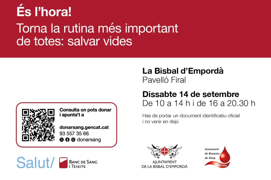 Donació de sang set-2024 | © Banc de Sang Donació de sang set-2024 | © Banc de Sang
