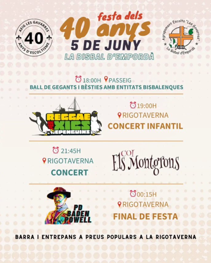 Cartell 40 anys Escoltes