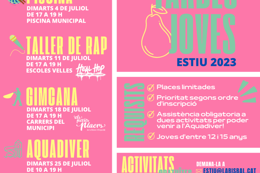 Cartell Tardes x joves Cartell Tardes x joves
