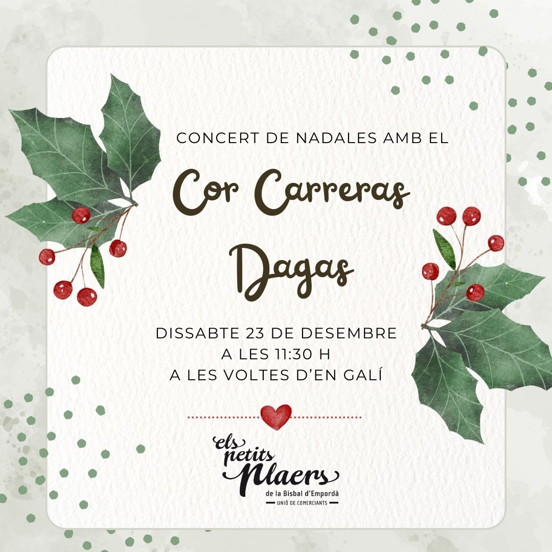 Nadales Cor Carreras Dagas | © Federació del Comerç de la Bisbal