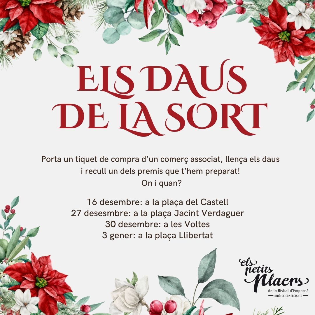 Els Daus de la Sort | © Federació del Comerç de la Bisbal